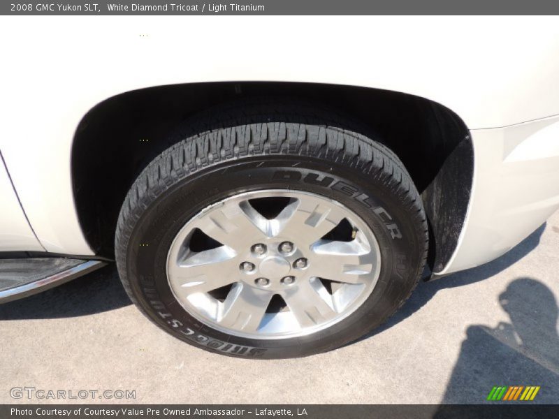 White Diamond Tricoat / Light Titanium 2008 GMC Yukon SLT