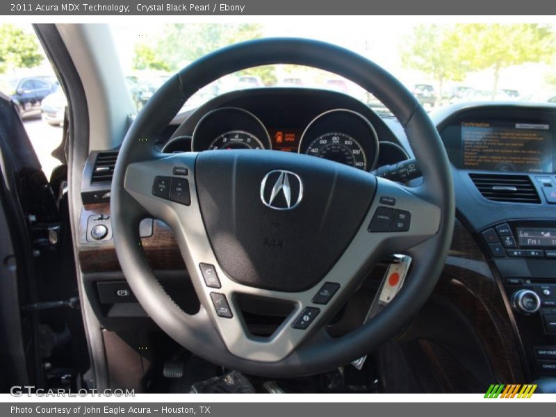 Crystal Black Pearl / Ebony 2011 Acura MDX Technology
