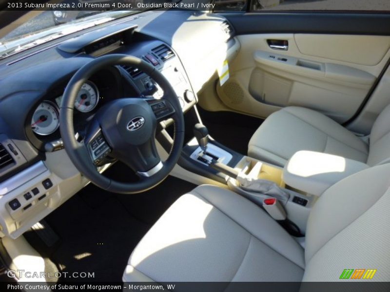 Obsidian Black Pearl / Ivory 2013 Subaru Impreza 2.0i Premium 4 Door