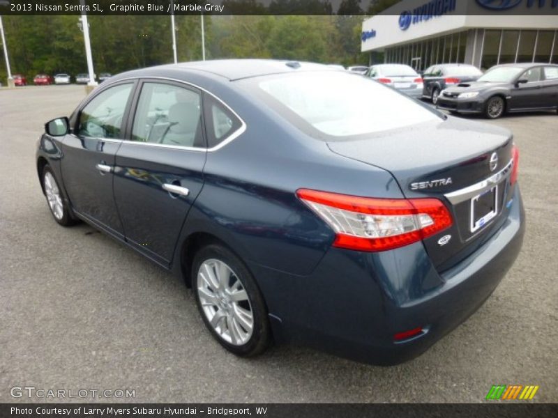 Graphite Blue / Marble Gray 2013 Nissan Sentra SL