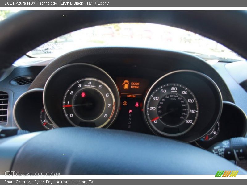 Crystal Black Pearl / Ebony 2011 Acura MDX Technology
