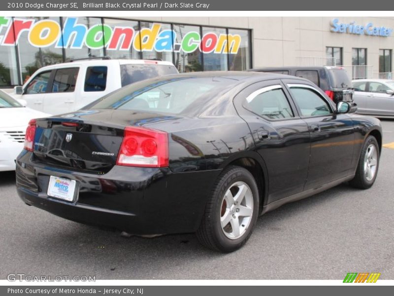 Brilliant Black Crystal Pearl / Dark Slate Gray 2010 Dodge Charger SE