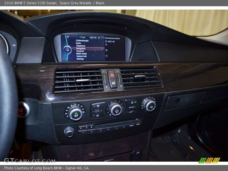 Space Grey Metallic / Black 2010 BMW 5 Series 528i Sedan