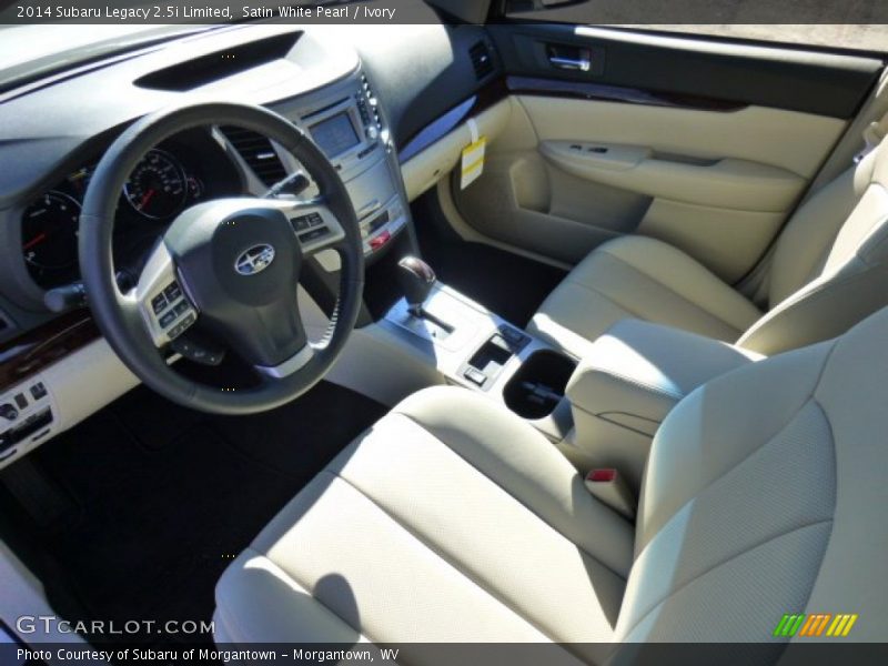 Satin White Pearl / Ivory 2014 Subaru Legacy 2.5i Limited
