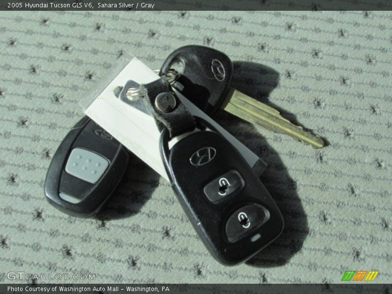 Sahara Silver / Gray 2005 Hyundai Tucson GLS V6