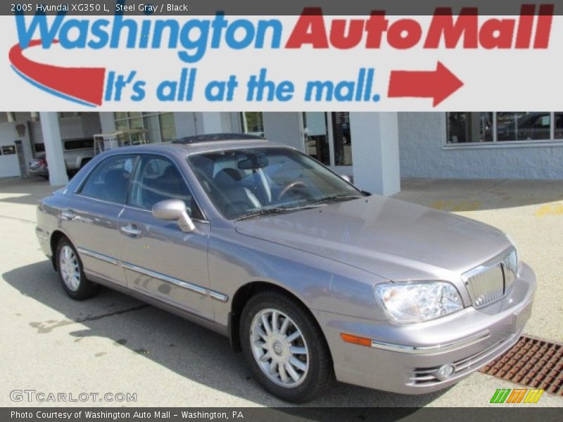 Steel Gray / Black 2005 Hyundai XG350 L