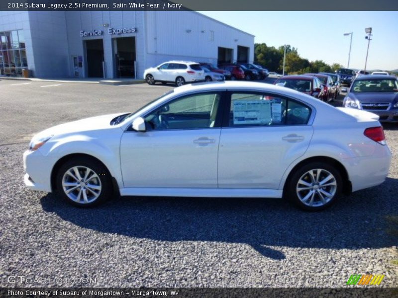 Satin White Pearl / Ivory 2014 Subaru Legacy 2.5i Premium