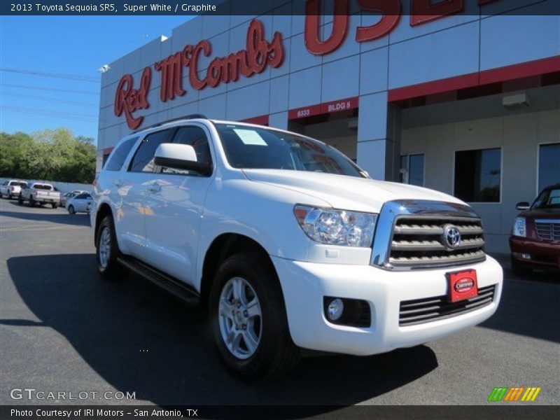 Super White / Graphite 2013 Toyota Sequoia SR5
