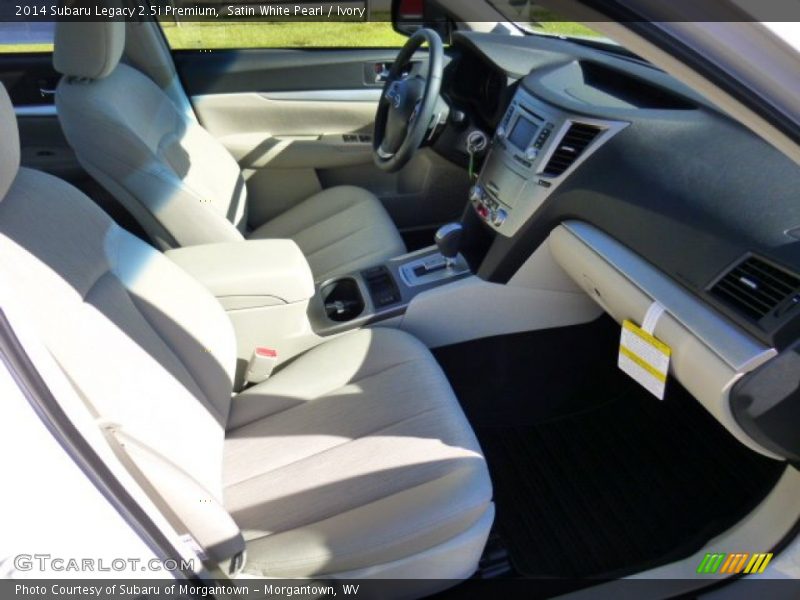 Satin White Pearl / Ivory 2014 Subaru Legacy 2.5i Premium