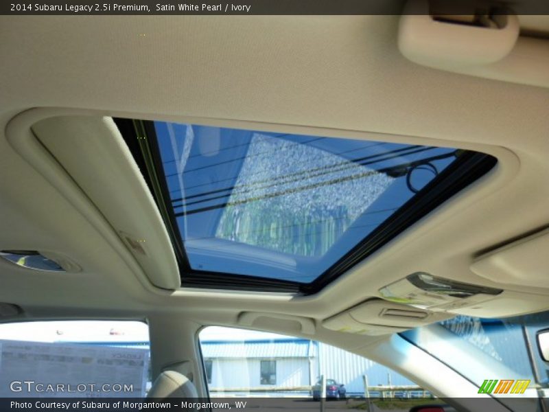 Satin White Pearl / Ivory 2014 Subaru Legacy 2.5i Premium
