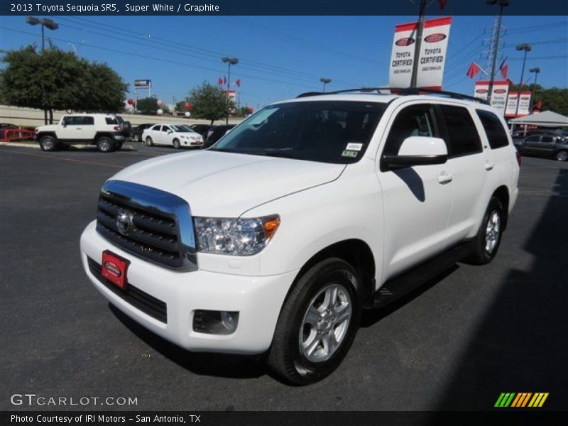 Super White / Graphite 2013 Toyota Sequoia SR5