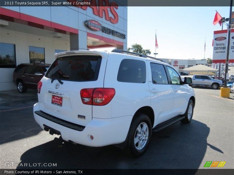 Super White / Graphite 2013 Toyota Sequoia SR5