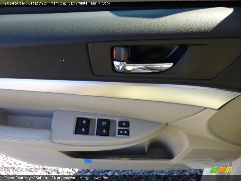 Satin White Pearl / Ivory 2014 Subaru Legacy 2.5i Premium