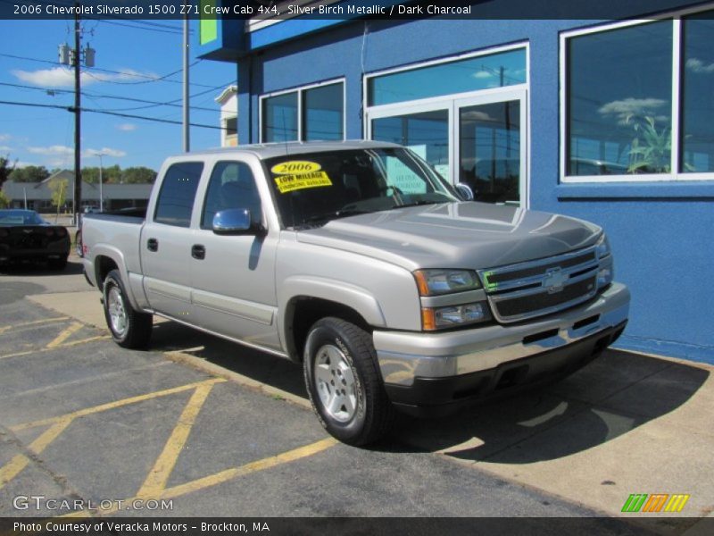 Silver Birch Metallic / Dark Charcoal 2006 Chevrolet Silverado 1500 Z71 Crew Cab 4x4