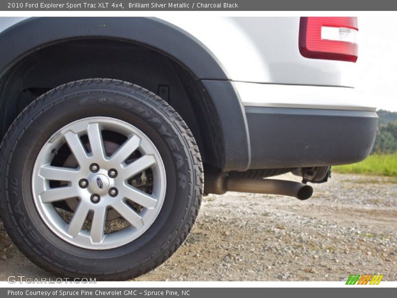 Brilliant Silver Metallic / Charcoal Black 2010 Ford Explorer Sport Trac XLT 4x4