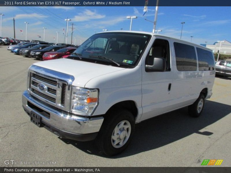 Oxford White / Medium Flint 2011 Ford E Series Van E350 XLT Passenger