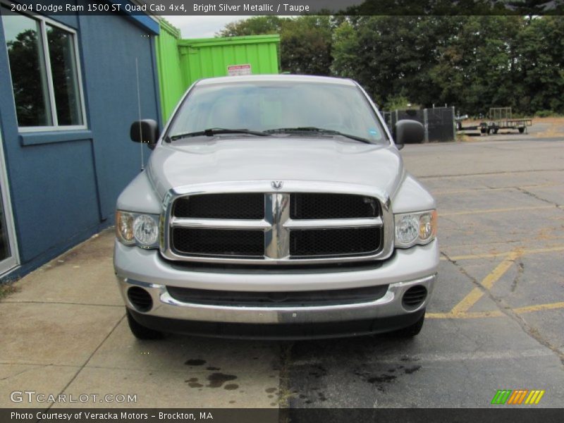 Bright Silver Metallic / Taupe 2004 Dodge Ram 1500 ST Quad Cab 4x4