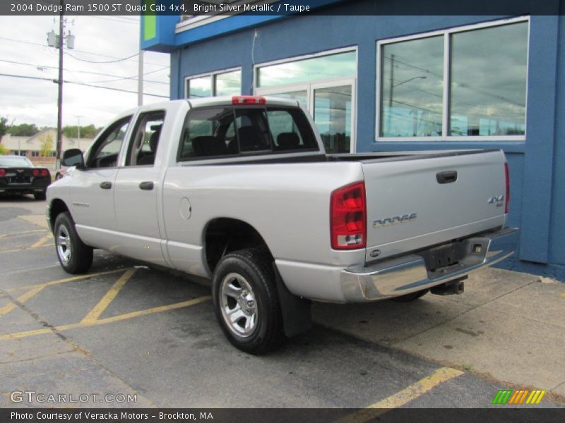 Bright Silver Metallic / Taupe 2004 Dodge Ram 1500 ST Quad Cab 4x4