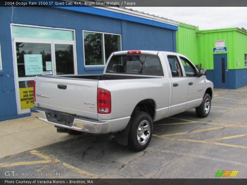 Bright Silver Metallic / Taupe 2004 Dodge Ram 1500 ST Quad Cab 4x4