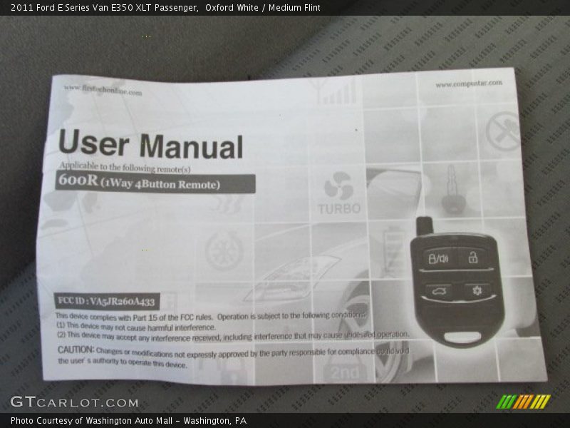 Oxford White / Medium Flint 2011 Ford E Series Van E350 XLT Passenger