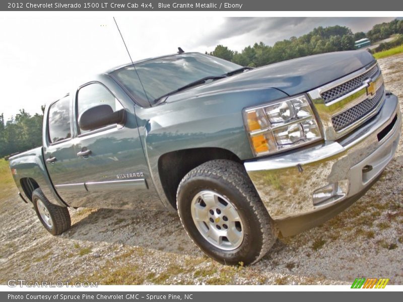 Blue Granite Metallic / Ebony 2012 Chevrolet Silverado 1500 LT Crew Cab 4x4