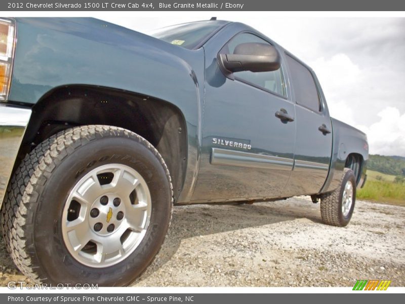 Blue Granite Metallic / Ebony 2012 Chevrolet Silverado 1500 LT Crew Cab 4x4