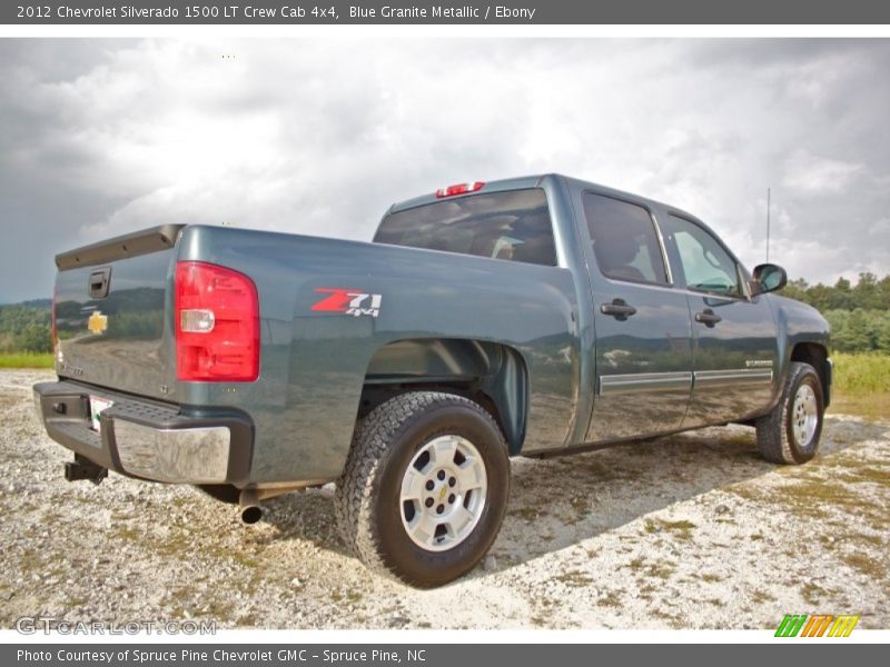 Blue Granite Metallic / Ebony 2012 Chevrolet Silverado 1500 LT Crew Cab 4x4