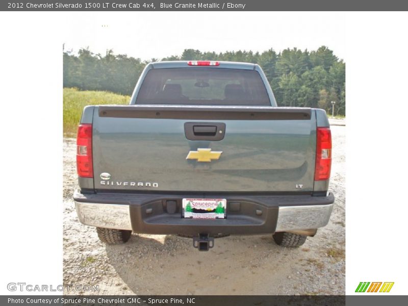Blue Granite Metallic / Ebony 2012 Chevrolet Silverado 1500 LT Crew Cab 4x4