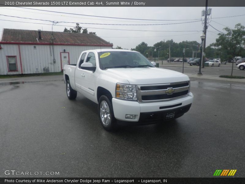 Summit White / Ebony 2010 Chevrolet Silverado 1500 LTZ Extended Cab 4x4