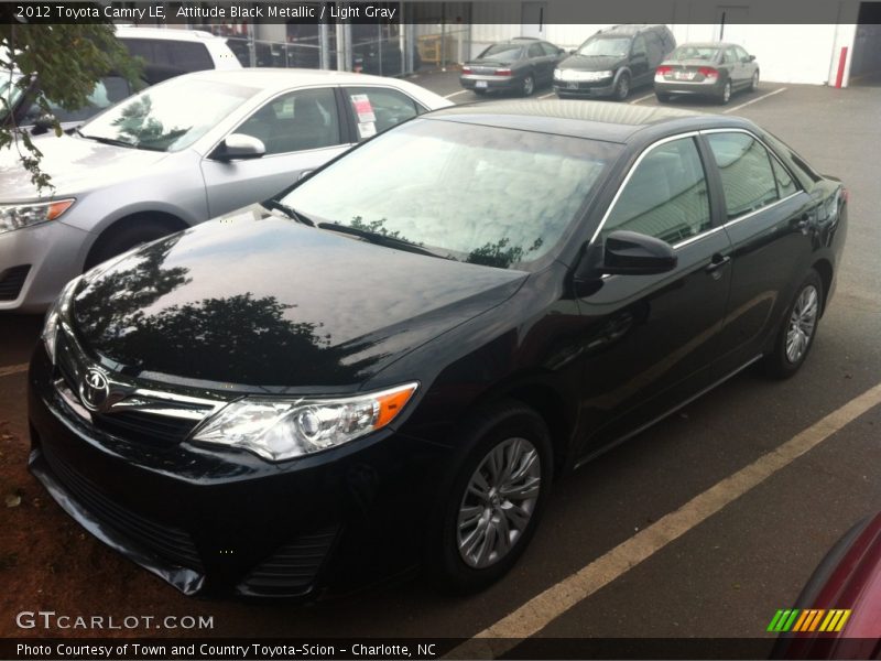 Attitude Black Metallic / Light Gray 2012 Toyota Camry LE
