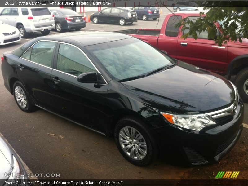 Attitude Black Metallic / Light Gray 2012 Toyota Camry LE