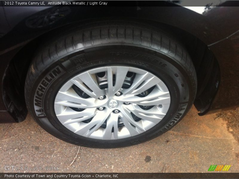 Attitude Black Metallic / Light Gray 2012 Toyota Camry LE