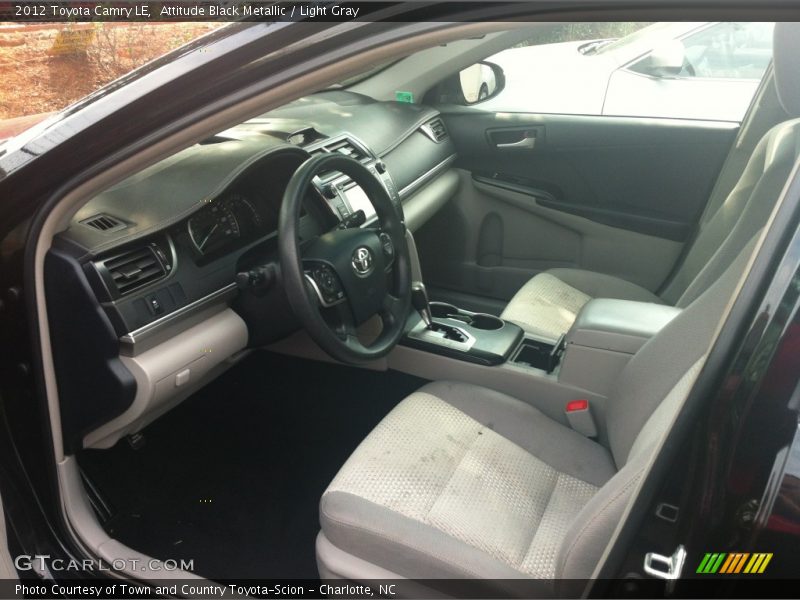 Attitude Black Metallic / Light Gray 2012 Toyota Camry LE