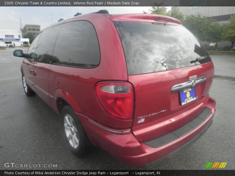 Inferno Red Pearl / Medium Slate Gray 2005 Chrysler Town & Country Limited