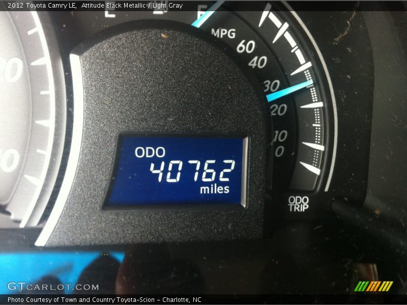 Attitude Black Metallic / Light Gray 2012 Toyota Camry LE