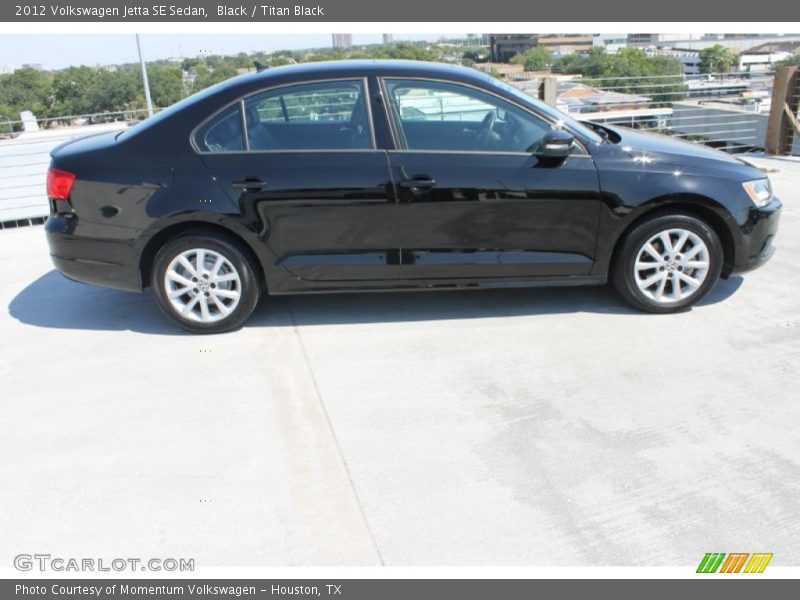 Black / Titan Black 2012 Volkswagen Jetta SE Sedan