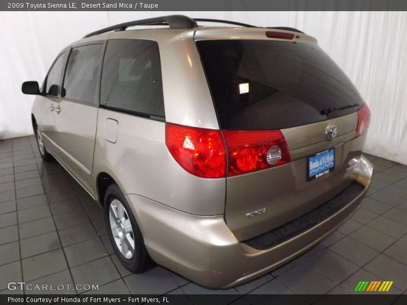 Desert Sand Mica / Taupe 2009 Toyota Sienna LE