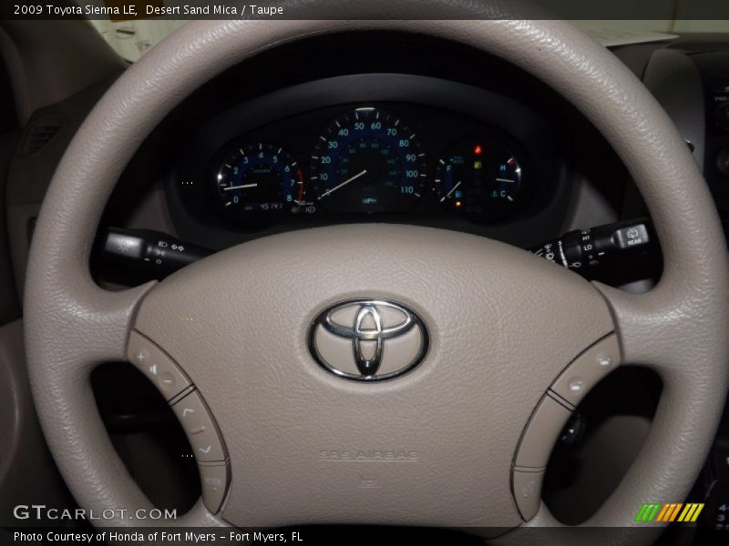 Desert Sand Mica / Taupe 2009 Toyota Sienna LE