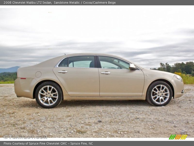 Sandstone Metallic / Cocoa/Cashmere Beige 2008 Chevrolet Malibu LTZ Sedan