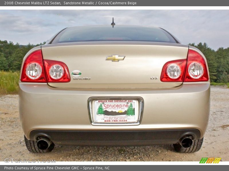 Sandstone Metallic / Cocoa/Cashmere Beige 2008 Chevrolet Malibu LTZ Sedan
