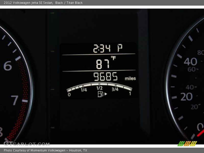 Black / Titan Black 2012 Volkswagen Jetta SE Sedan