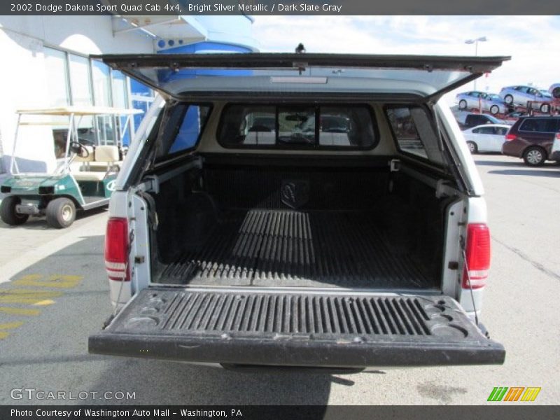 Bright Silver Metallic / Dark Slate Gray 2002 Dodge Dakota Sport Quad Cab 4x4