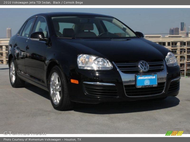 Black / Cornsilk Beige 2010 Volkswagen Jetta TDI Sedan