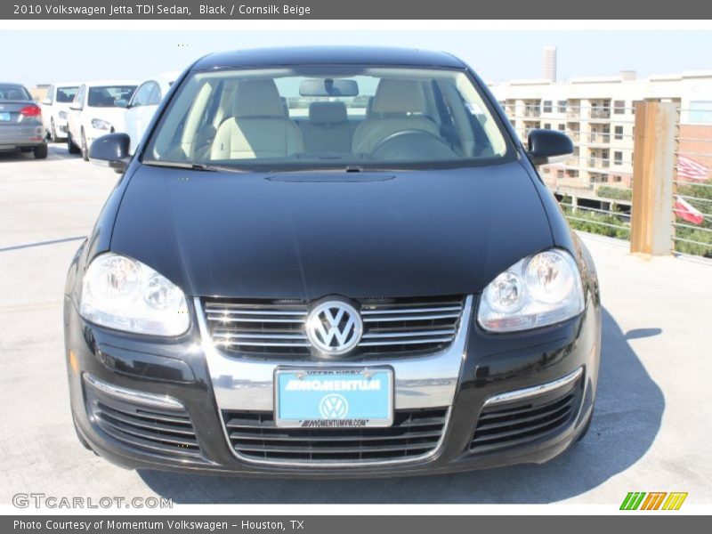 Black / Cornsilk Beige 2010 Volkswagen Jetta TDI Sedan