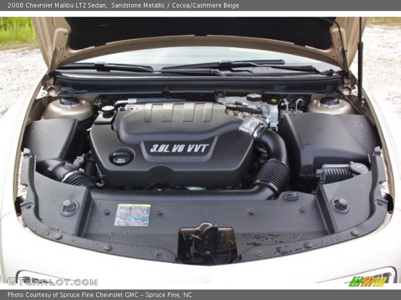 Sandstone Metallic / Cocoa/Cashmere Beige 2008 Chevrolet Malibu LTZ Sedan