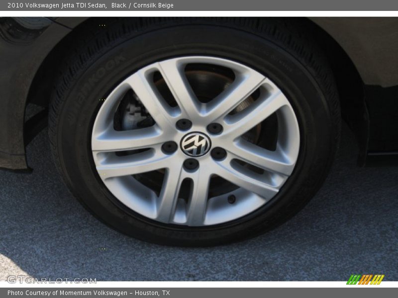 Black / Cornsilk Beige 2010 Volkswagen Jetta TDI Sedan