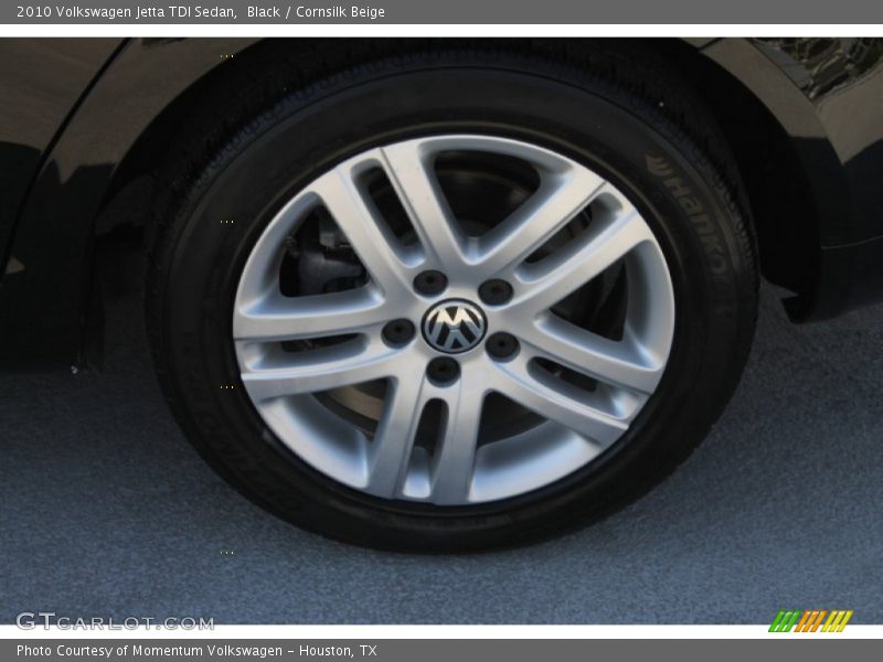 Black / Cornsilk Beige 2010 Volkswagen Jetta TDI Sedan