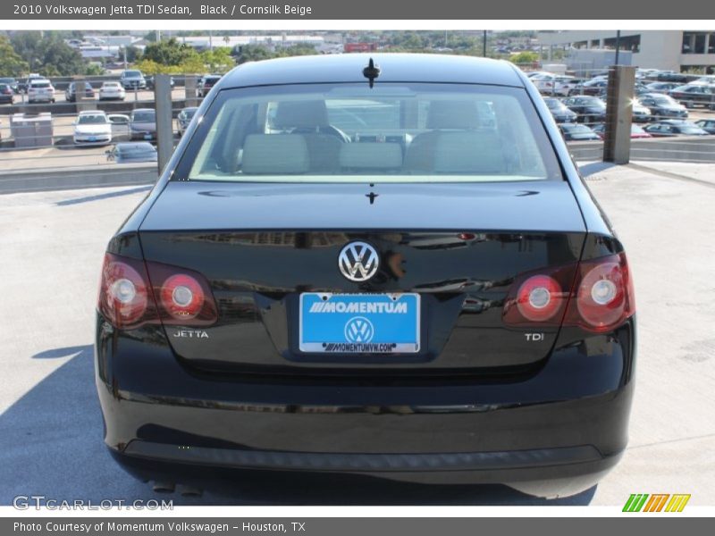 Black / Cornsilk Beige 2010 Volkswagen Jetta TDI Sedan
