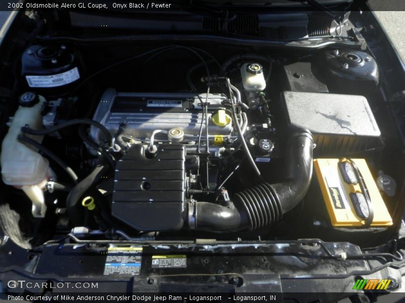 Onyx Black / Pewter 2002 Oldsmobile Alero GL Coupe