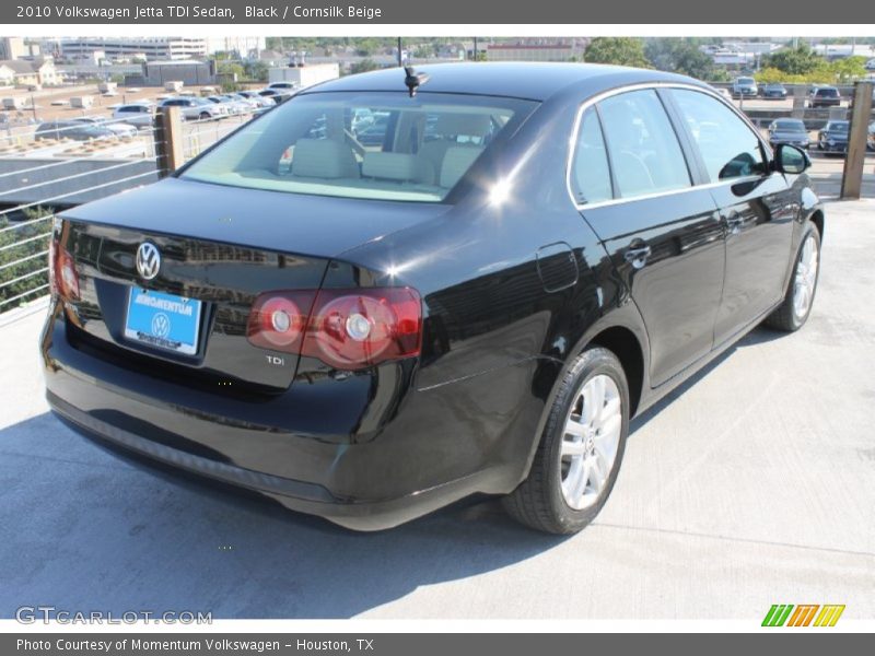 Black / Cornsilk Beige 2010 Volkswagen Jetta TDI Sedan